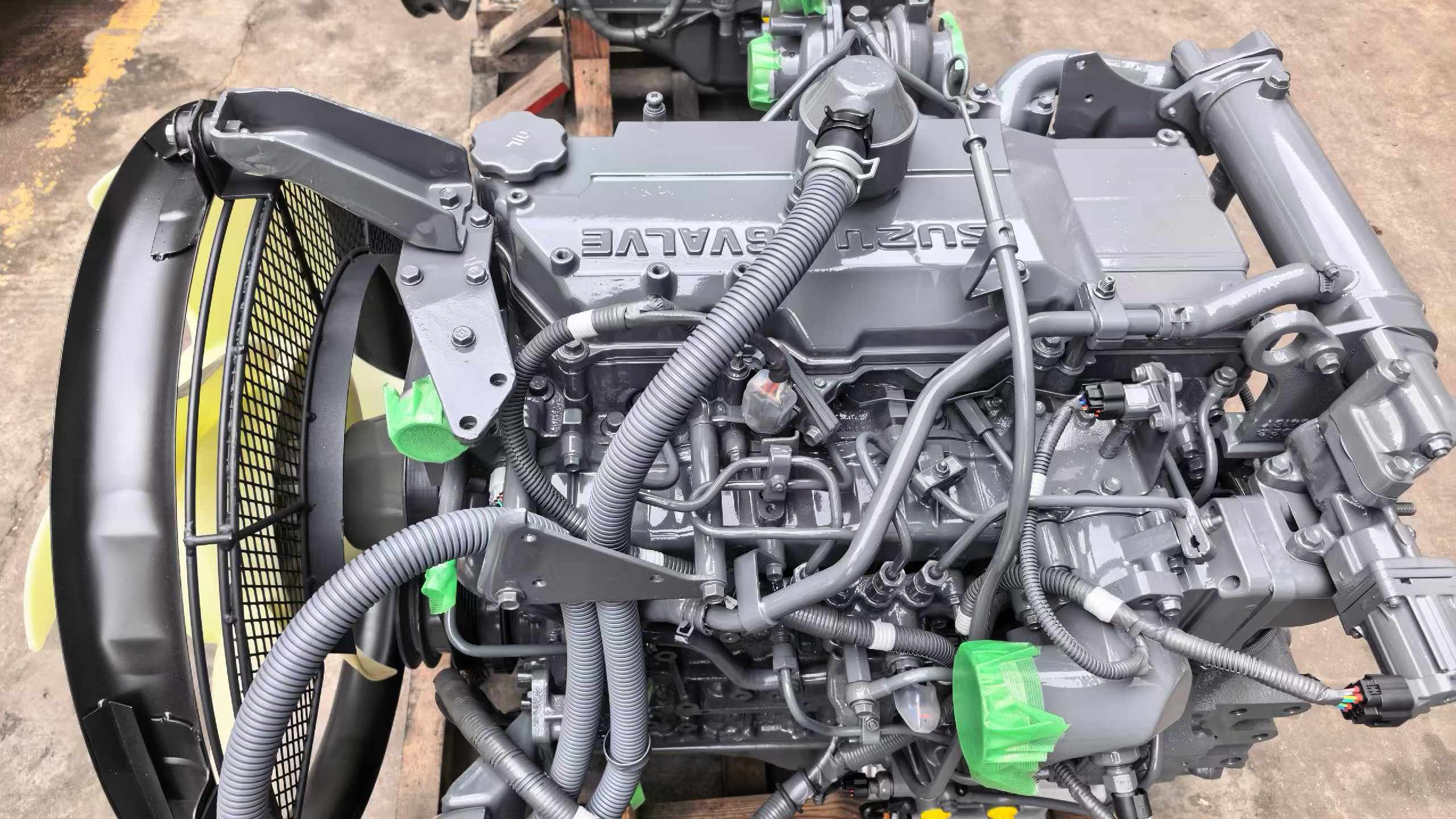 Tatan Isuzu 4HK1 Diesel Engine Assembly for Kobelco SK200-8 Hitachi ZX200 Excavator Picture 2 isuzu 4hk1 diesel engine assembly
