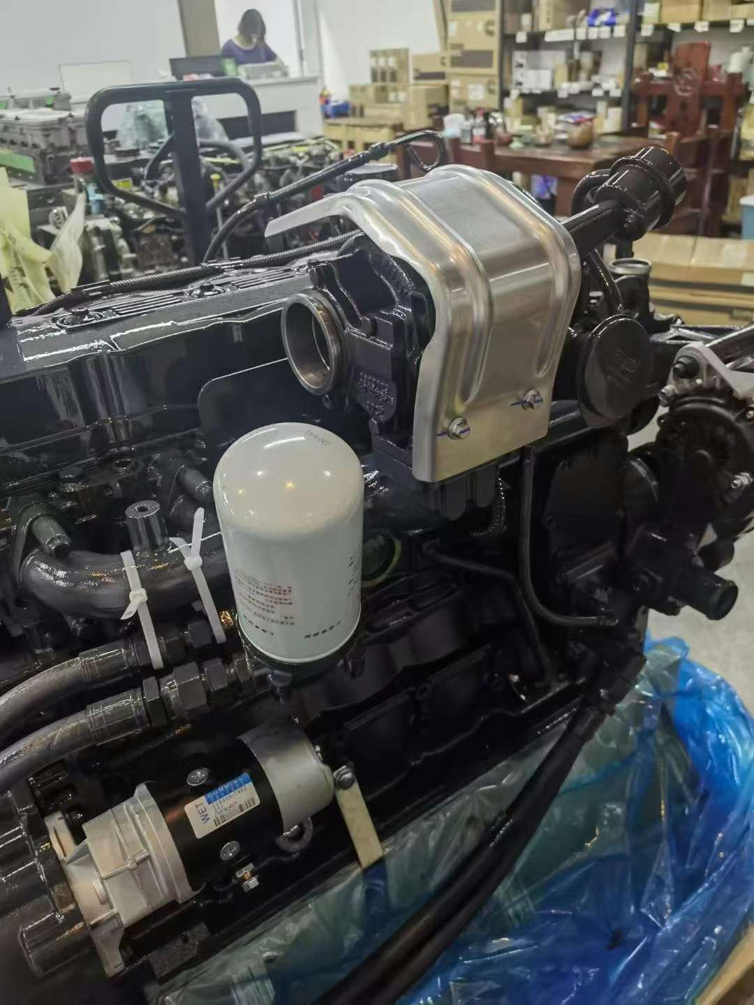 Tatan Komatsu 6D107 SAA6D107E Diesel Engine Assembly for Komatsu PC200-8 PC220-8 Excavator Picture 4 komatsu 6d107 diesel engine assembly