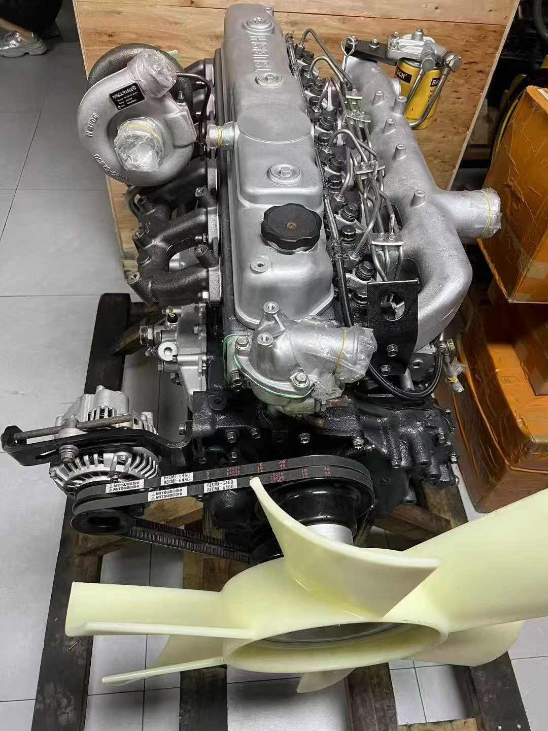 Tatan Mitsubishi 6D34 Diesel Engine Assembly for Kobelco SK200-6 Kato HD820 Excavator Picture 2 mitsubishi 6d34 diesel engine assembly