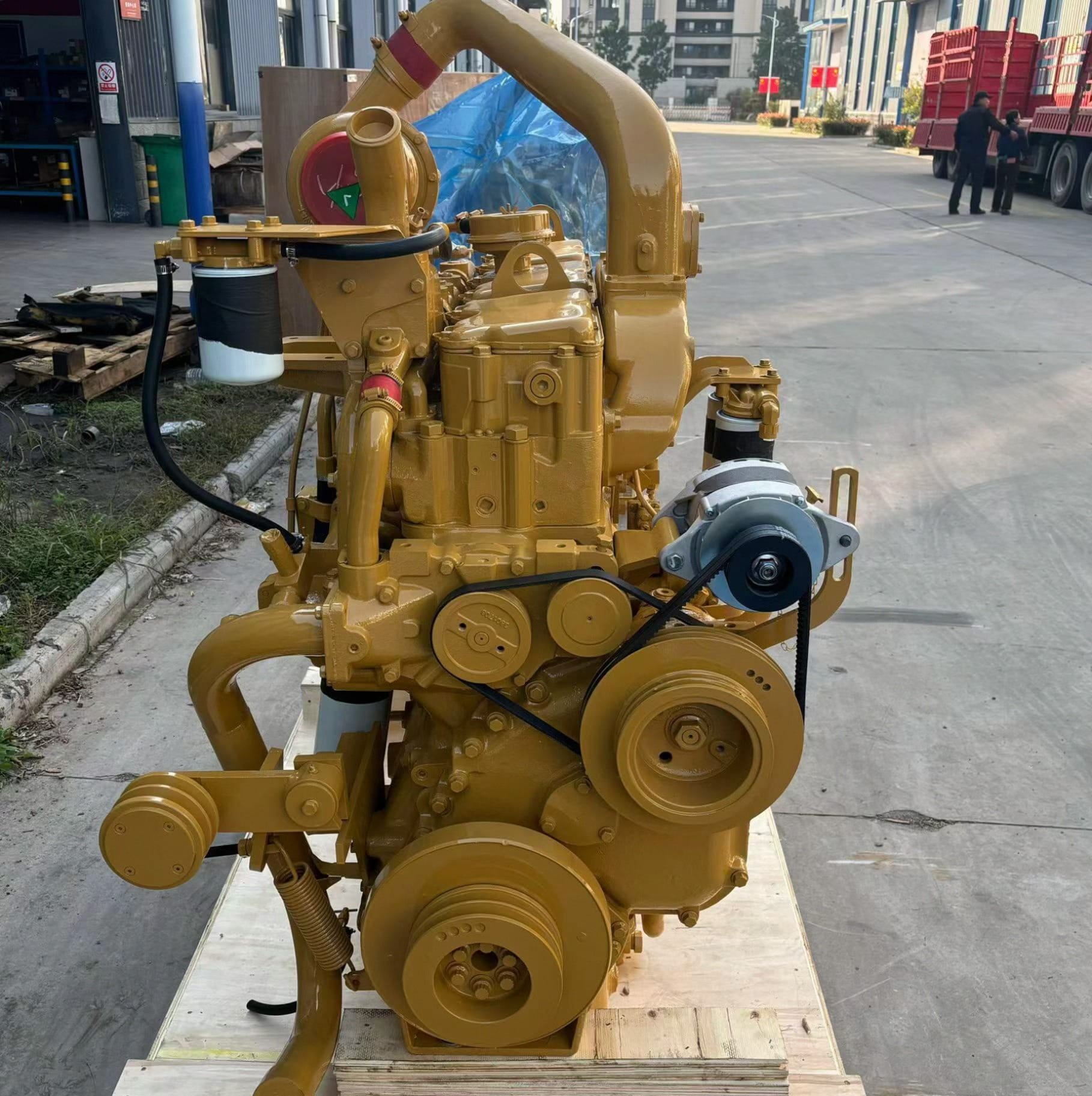 Tatan Shantui SD22 Bulldozer Cummins NT855-C280 Diesel Engine Assembly Picture 6 Shantui SD22 Diesel Engine Assembly