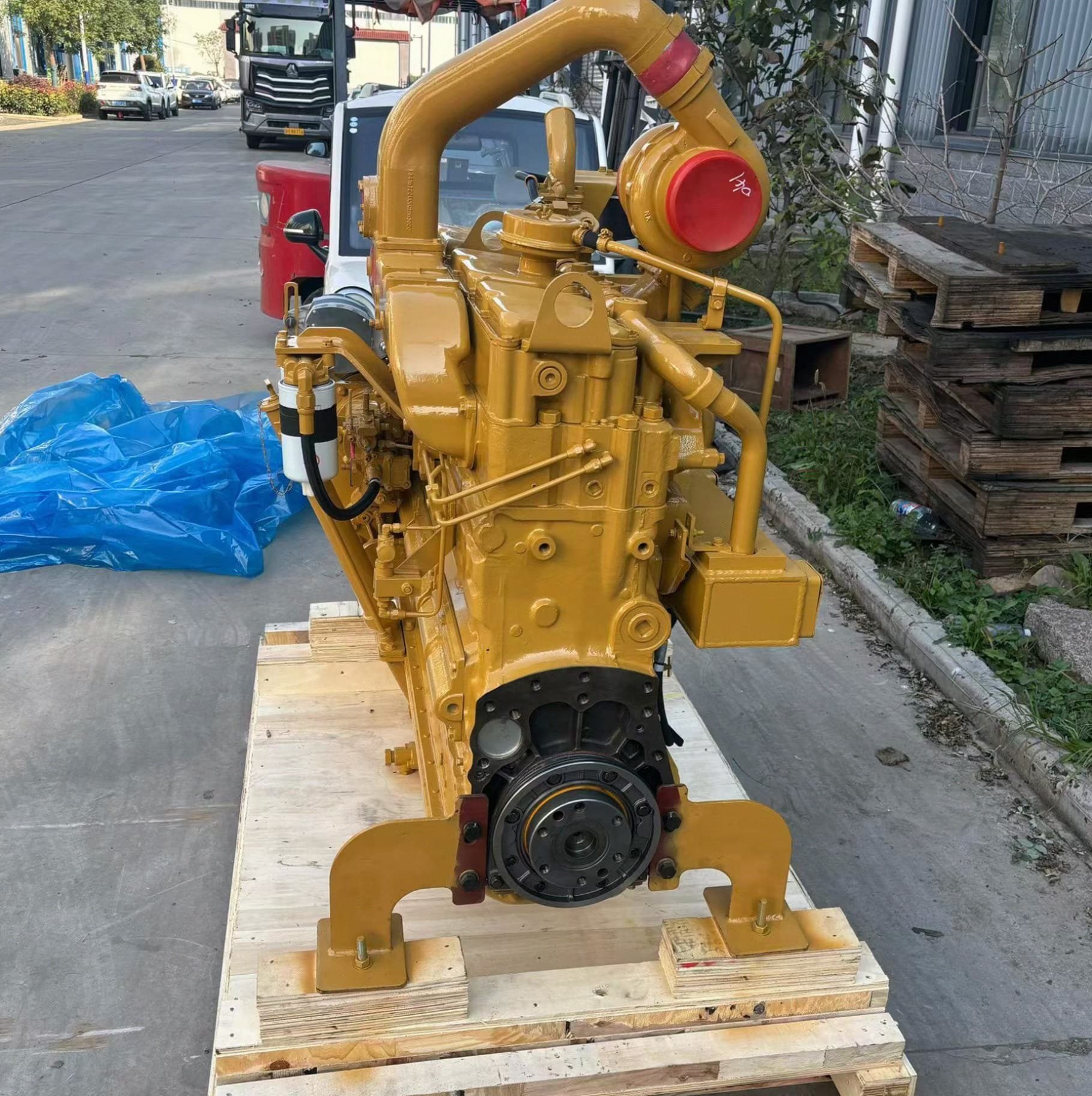 Tatan Shantui SD22 Bulldozer Cummins NT855-C280 Diesel Engine Assembly Picture 3 Shantui SD22 Diesel Engine Assembly