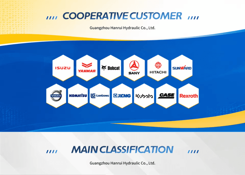 Tatan Compatible Excavator Machinery Brands Display Hitachi Komatsu Caterpillar Kobelco Volvo Doosan