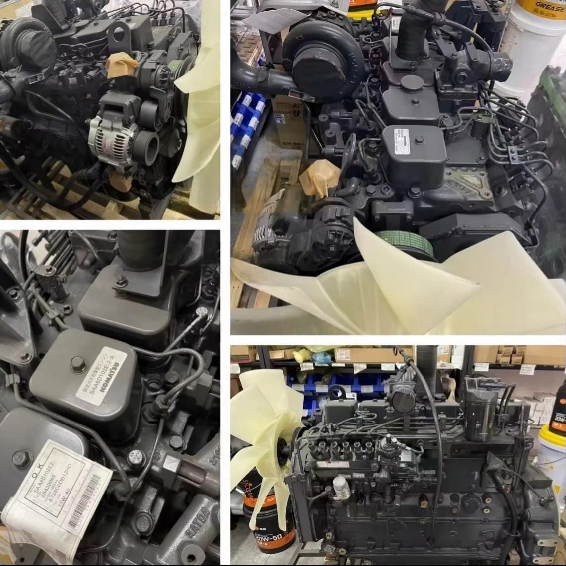 SAA6D102E-2 6738-D0-0072 Diesel Engine Assembly for Komatsu PC220-7 Excavator Picture 2 Tatan SAA6D102E-2 6738-D0-0072 diesel engine assembly for Komatsu PC220-7 excavator (2)